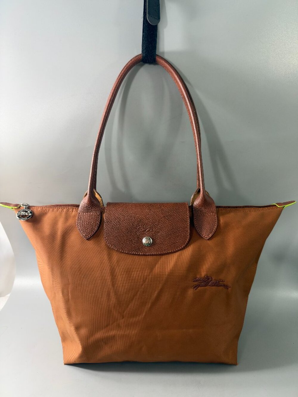 Authentic Longchamp Le Pliage Green Large Recycled Canvas Tote Bag